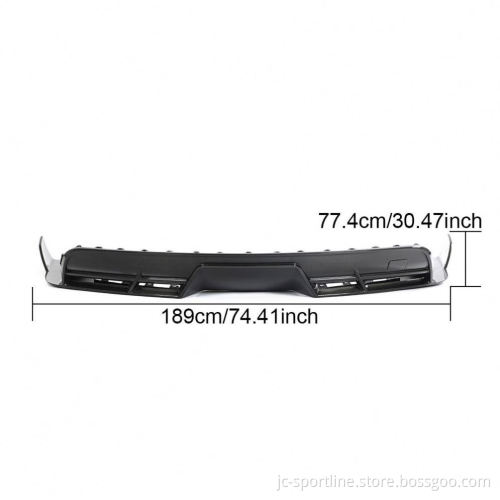 Carbon Fiber Rear Bumper Diffuser for Tesla Model S Plaid 2021-2023 EV Body Kits